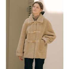 Duffle collar wool mustang coat_Beige