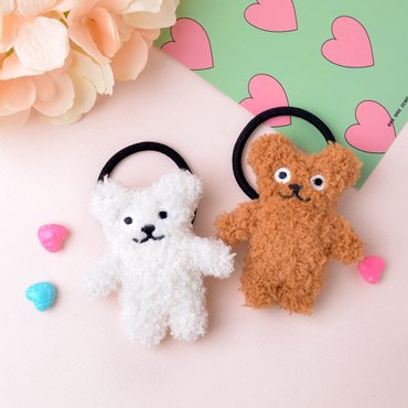 메르시밴드 보들곰 헤어끈 1P (2 color)