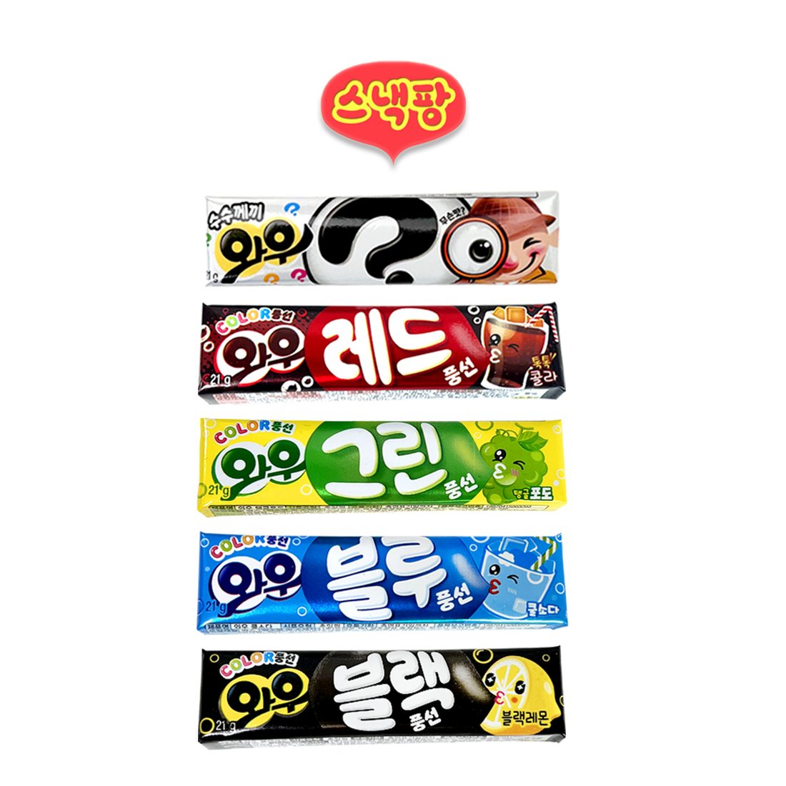 와우 껌 5종 세트, 믿고 사는 즐거움 SSG.COM