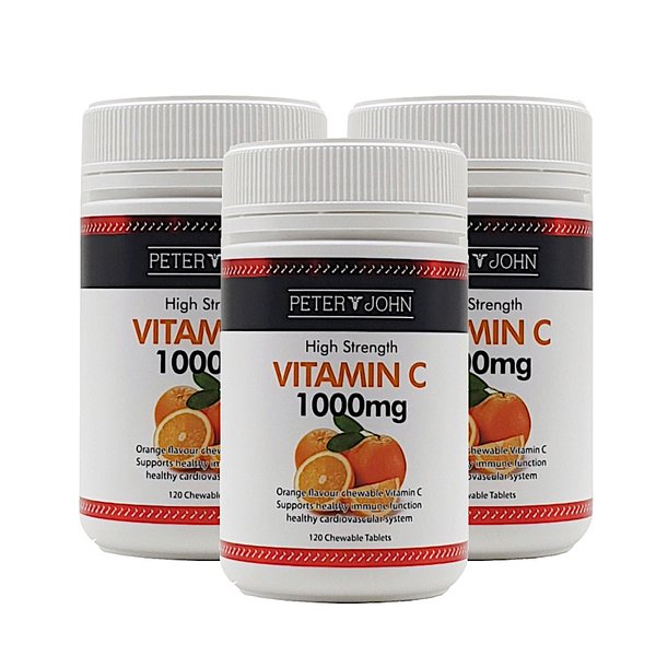 뉴질랜드 피터앤존 비타민C 1000mg 120정 3개