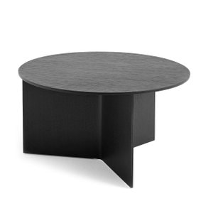 [예약주문] 헤이 HAY Slit Table Wood Round XL Black 슬릿 테이블 우드 라운드 엑스라지