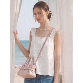 MERLINE RUFFLE BLOUSE (LACE WHITE)