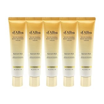 달바 화이트 트러플 모이스트 리커버리 크림 60g 5개
