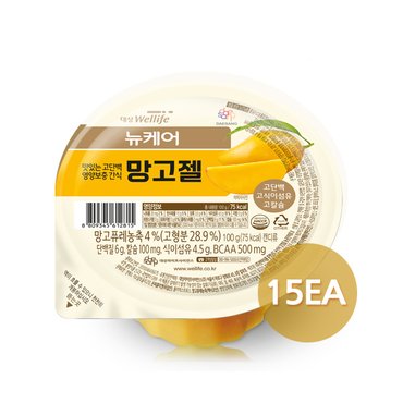 대상웰라이프 무료배송 대상웰라이프 뉴케어 망고젤 100g x 15개