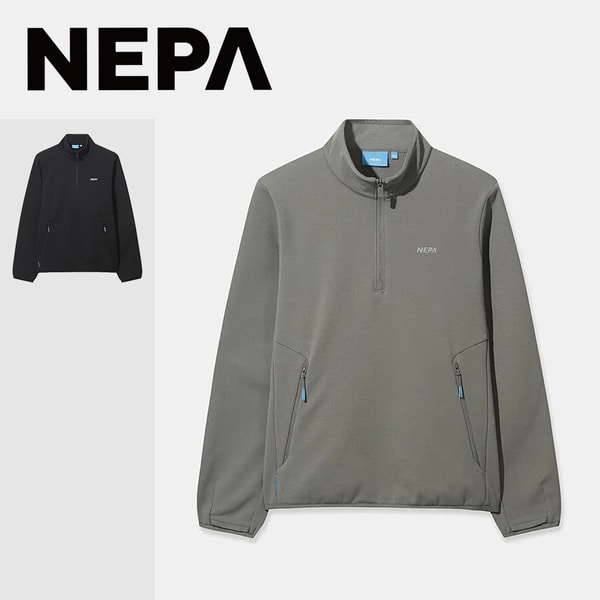 [부산점] 공용 아베크 기모 트레이닝 하프집업 티셔츠 7LF5421