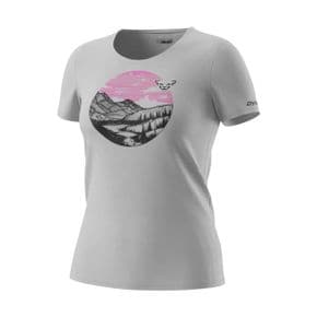 독일 다이나핏반팔티 여자 DYNAFIT Womens Artist Series Co TShirt W Alloy/Theta XS Alloy/the