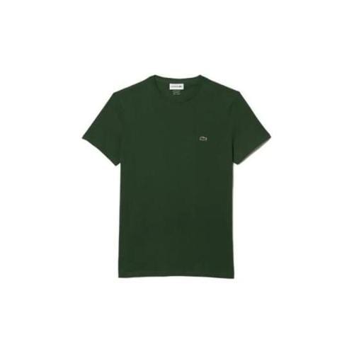 라코스테 피마 코튼 저지 크루넥 티셔츠 TH6709132 GREEN DOM