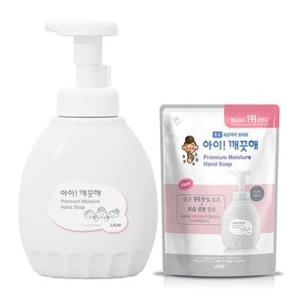 아이깨끗해 프리미엄 퓨어로즈 450ml용기 x 1개 + 400ml리필 x 1개