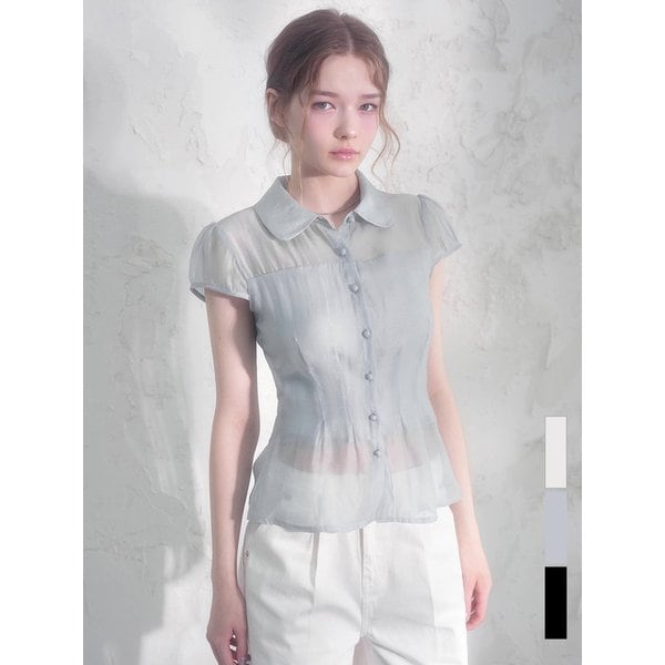 수아 시스루 플레어 블라우스_3Colors