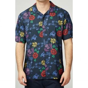 5052708 Ben Sherman GB Floral Regular Fit Camp Shirt