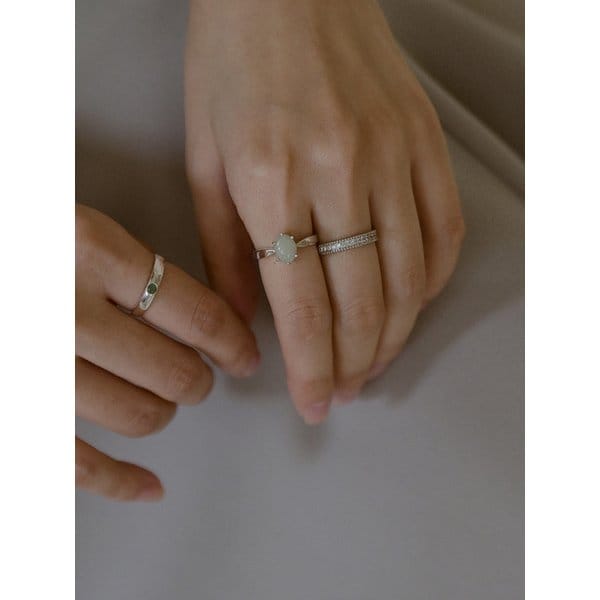 silver925 Milky Jade SR146