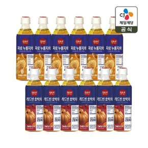햇반 레드빈 호박차 500ml x6개+파로 누룽지차 500ml x6개