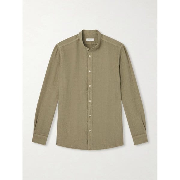 그랜드드 칼라 리넨 셔츠 46376663163084348