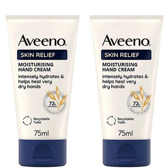  아비노 스킨 릴리프 모이스처라이징 핸드 크림 Aveeno Skin Relief Hand Cream 75ml 2개