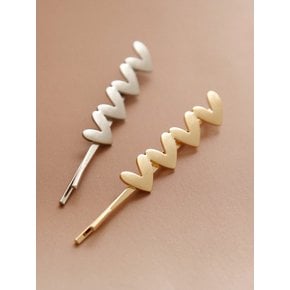 Metal Heart Bobby Hair Pin H01192