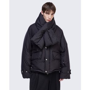 [파주점] 지제로 팬서 카라넥 다운 점퍼 (머플러 세트) SG6JP800BK