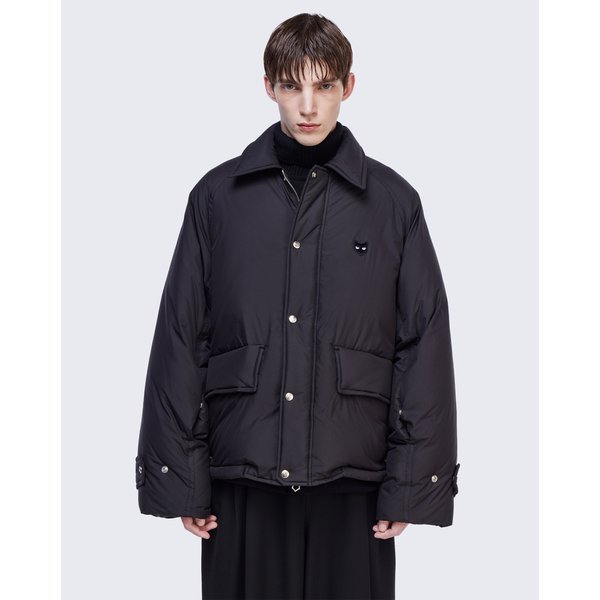 [파주점] 지제로 팬서 카라넥 다운 점퍼 (머플러 세트) SG6JP800BK