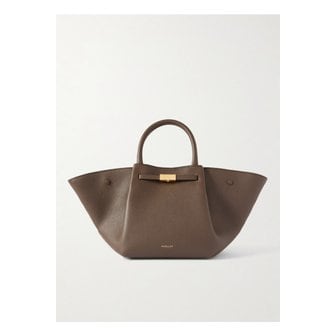 DEMELLIER 드멜리어 뉴욕 미디 텍스처 가죽 토트 밀리터리 그린 1647597357778872