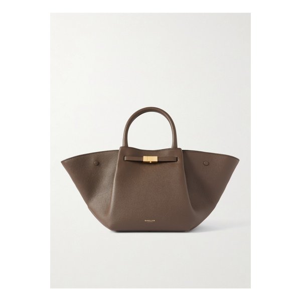 드멜리어 뉴욕 미디 텍스처 가죽 토트 밀리터리 그린 1647597357778872