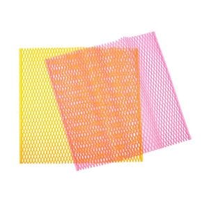 국산 칼라 망사수세미(벌크)1장 30x30cm 색상랜덤