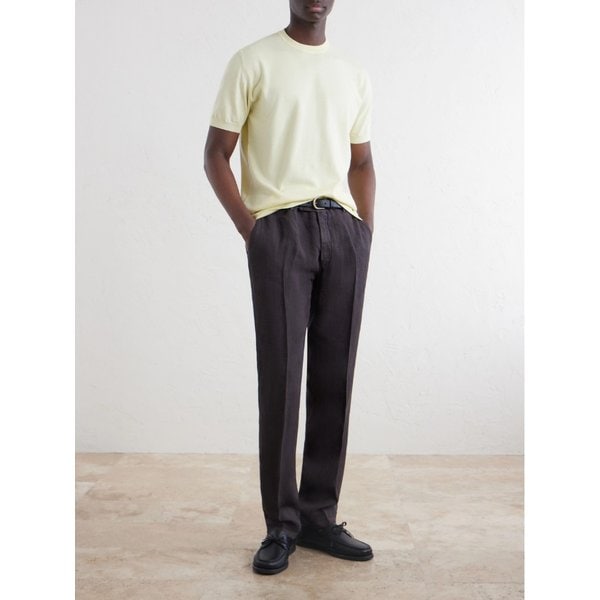 가먼트 다이 리브 니트 코튼 저지 티셔츠 46376663163084315