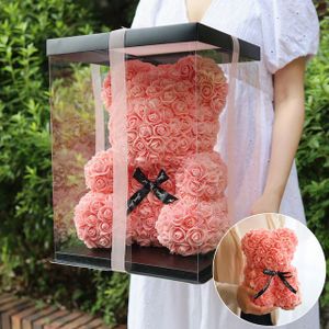 1300K 시들지않는 장미꽃 로즈베어 곰돌이 플라워 박스 꽃 선물