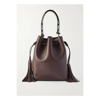 발렌티노 소 쏘 태슬 가죽 숄더 백 다크 브라운 46376663162845161