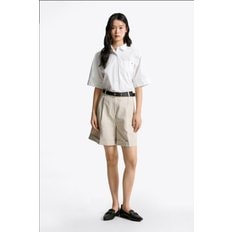 타미힐피거 T22F1WSH050WT1 포플린 박시 크롭 셔츠
