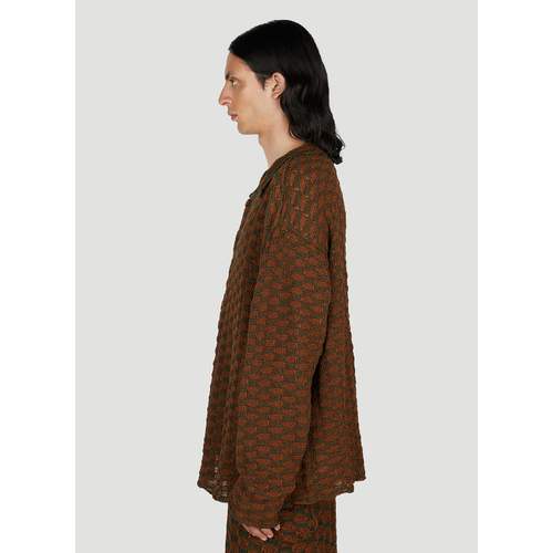 Sphere Knit Long Sleeved Cardigan