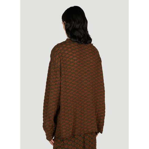 Sphere Knit Long Sleeved Cardigan
