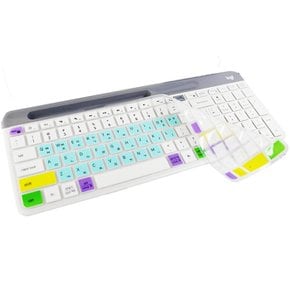 K-580 민트 키스킨 커버 보호 반투명 반영구 키보드