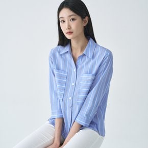 (2컬러) 멀티스트라이프 빅포켓 셔츠 LCWSO322
