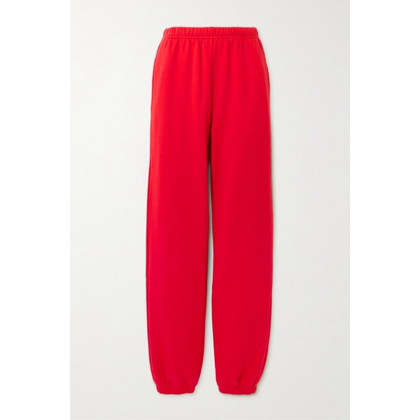 에턴 자수 코튼 모달 블렌드 저지 테이퍼드 트랙 팬츠 46376663162987666