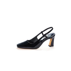 Square Slingback_Black Patent