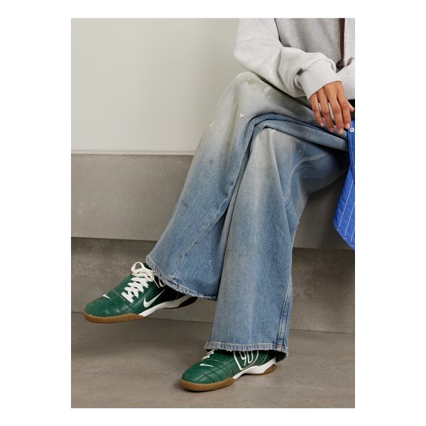 토탈 90 크랙 가죽 스니커즈 다크 그린 46376663162863086