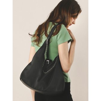 마스마룰즈 Luna Chain Shirring Shoulder Bag _ Black