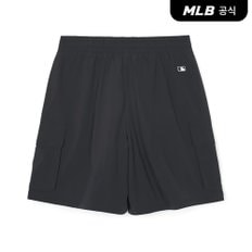 [코리아공식] 베이직 고프코어 우븐 피스테 5부 반바지 NY (Black)