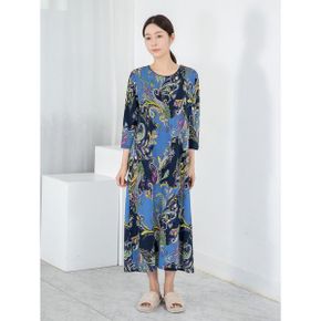 엄마옷 홈웨어 원피스 라운드 긴팔 MQG129696 마담 미시 중년여성 빅사이즈 할.._P439425356