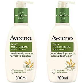 아비노 데일리 모이스처라이징 로션 Aveeno Daily Moisturising Lotion 300ml 2개