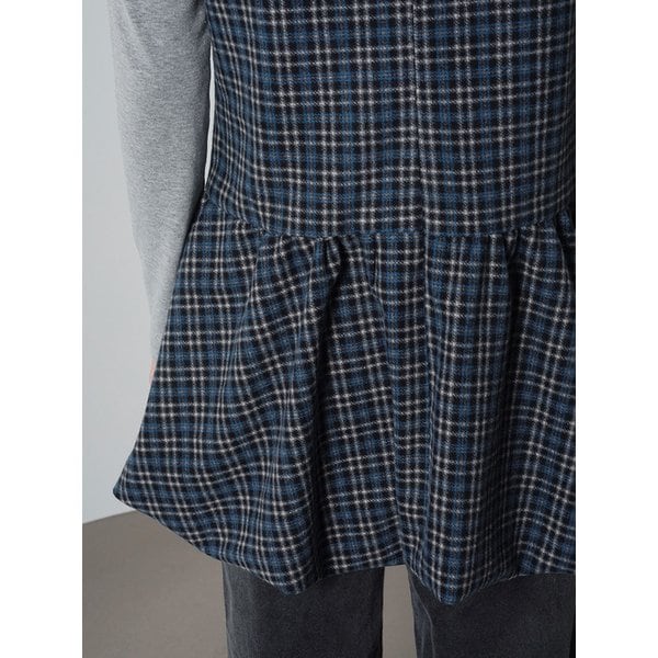 CHECK BALLOON DRESS (2COLOR)