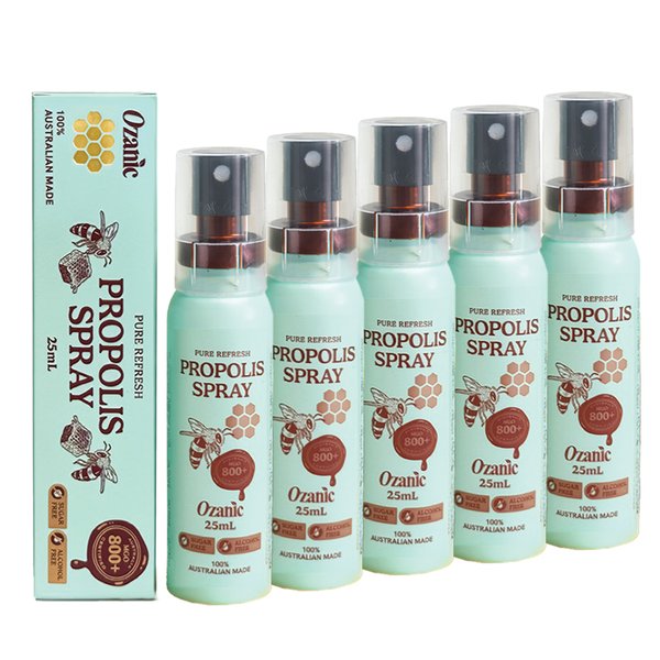 오제닉 호주 목 구강 프로폴리스 스프레이 25ml x 5병