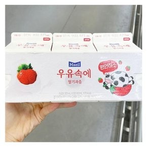 우유속에 딸기과즙 300ml X 3입 기획 코스트코