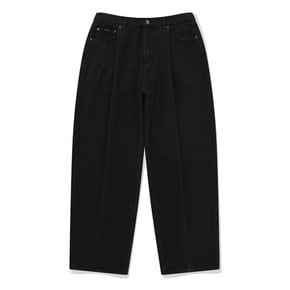 SP WIDE ONE TUCK BALLOON PANTS-BLACK