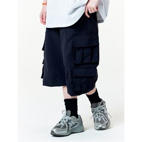 MULTI CARGO BERMUDA PANTS BLACK