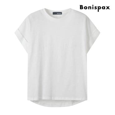 보니스팍스 언발 포인트 라운드넥 반팔 티셔츠 (XP5TS014M0)