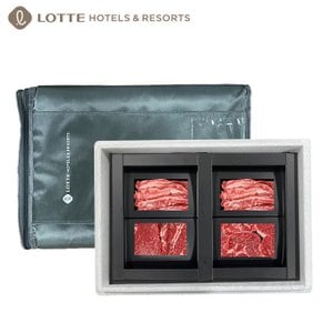 LOTTE HOTELS [명절 후 배송][롯데호텔] 1등급 암소한우 특수부위세트 3호 800g (갈,갈,업,부)