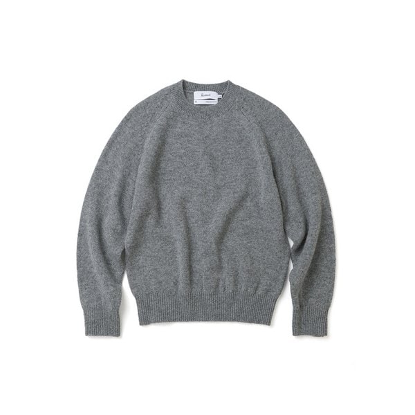 쉐기독 울 100% 라운드 니트 GREY