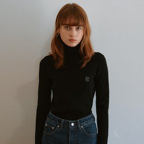 TURTLE NECK PULLOVER BLACK