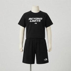 노스페이스 키즈 키즈 플레이부스트 크루 세트 BLACK NT7US13T