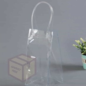 마켓프리 와인 칠링백 35cm 와인포장 비닐쇼핑백 와인쇼핑백 와인선물포장 와인포장백 꽃포장백 와인가방